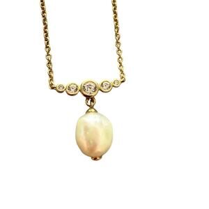 Nadri Gold Tone Pendant Necklace